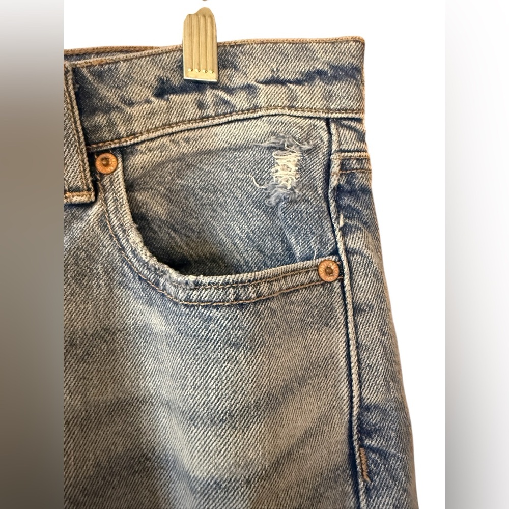 American Eagle Women's Curvy 90s Bootcut Jeans Sz 10 X-Short Blue Tides - Picture 6 of 13